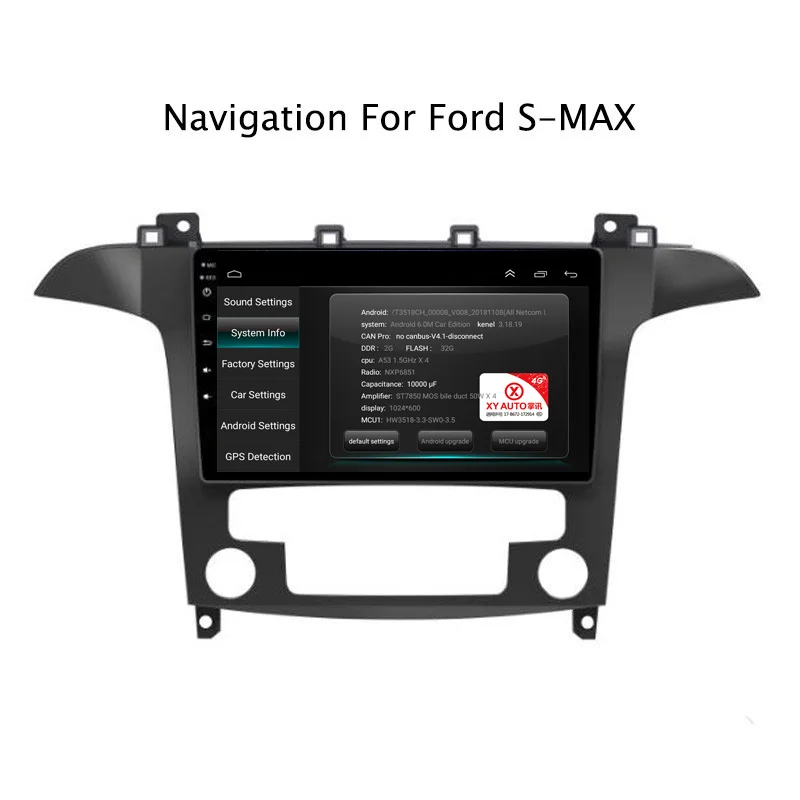 NAVITOPIA 9 дюймов 4G LTE wifi головное устройство для Ford S Max 2007 2008 2009 Android 6 0 2G + 32G