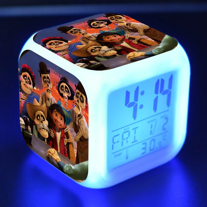 3 Мультяшный будильник для мальчиков детские игрушки Led reloj будильник, цифровой Электронные часы с будильником Пробуждение свет стол reveil wekker - Цвет: 3