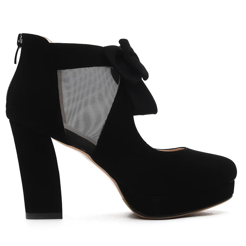 Высокое Качество Бабочка-узел Экстремальные Высокие Каблуки Женщины