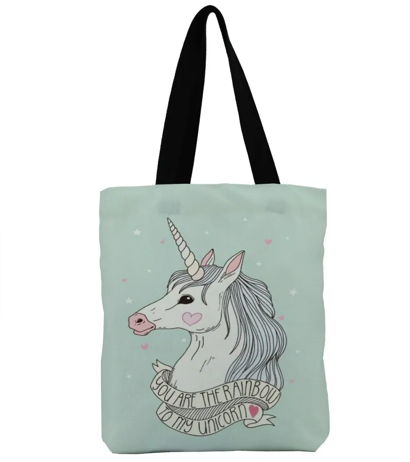 Модная дизайнерская сумка ZHBSLWT с 3D принтом единорога Женская Повседневная для