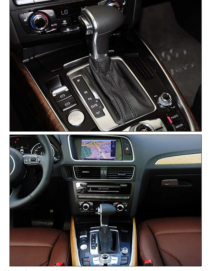 Рукоятка переключения передач из углеродного волокна подходит для AUDI Q5 A4L A5 A6L A7 S7