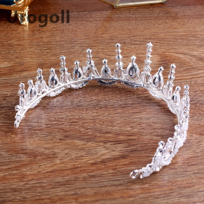 2019 Новая хрустальная свадебная корона тиара, брачный конкурс классические прозрачные аксессуары для волос невесты, женские украшения для головы Диадема Хэрбендс
