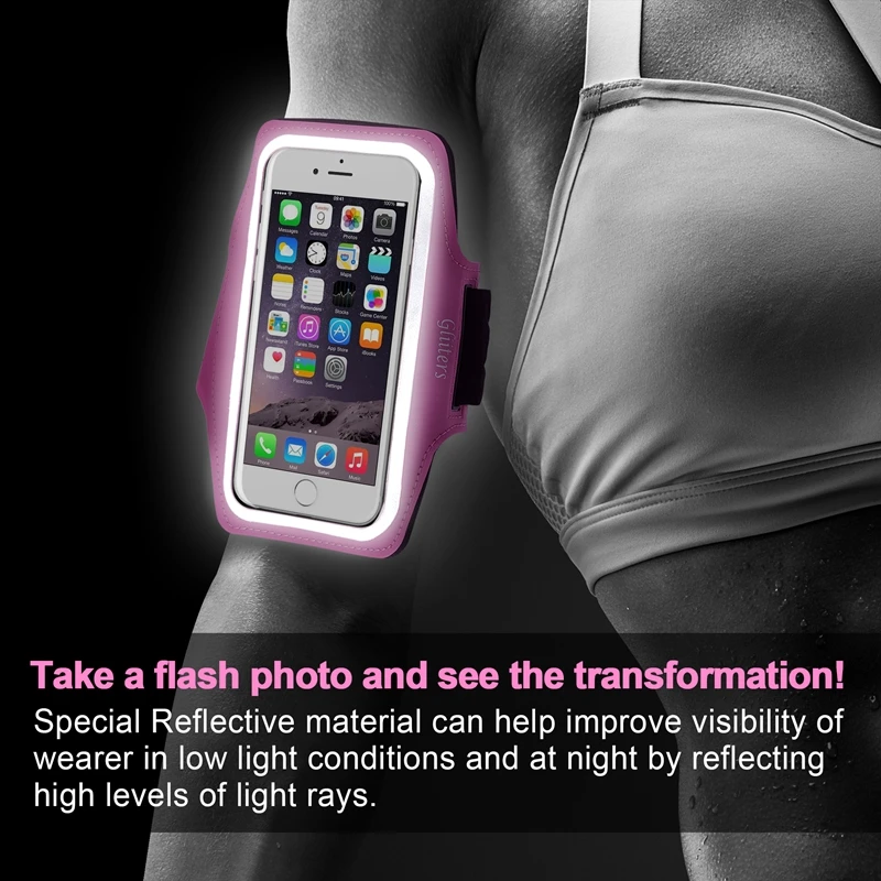 Для iphone х повязки Чехол спортивный светоотражающие чехол для X 5 8 ''Runnig
