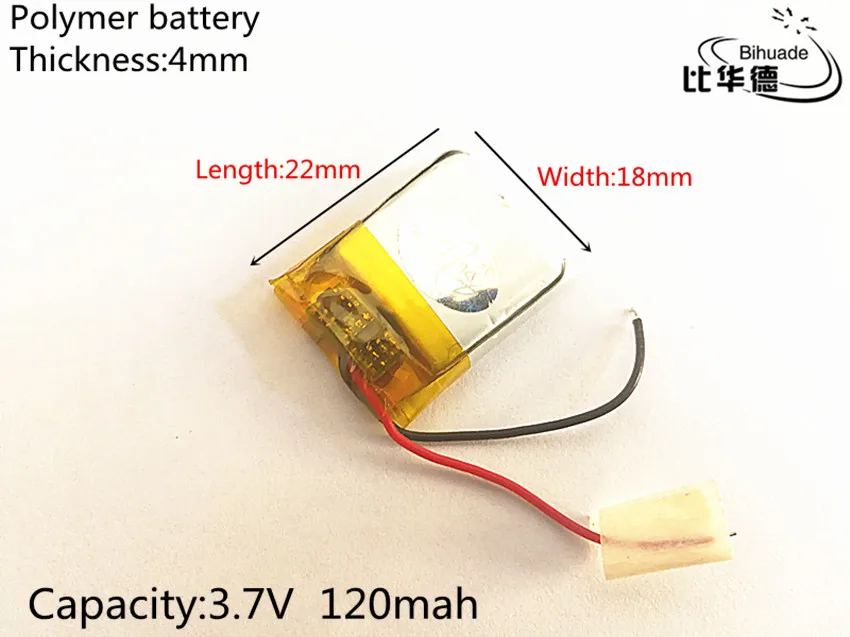 3 7 V 120 mAH 401822 PLIB полимерный литий ионный/литий ионный аккумулятор для GPS mp3 mp4 mp5 dvd