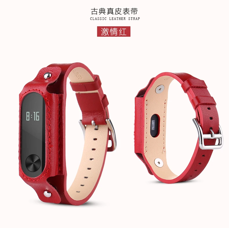 Ремешок для Xiaomi Mi Band 3 кожаный ремешок Безвинтовой браслет Сменные аксессуары