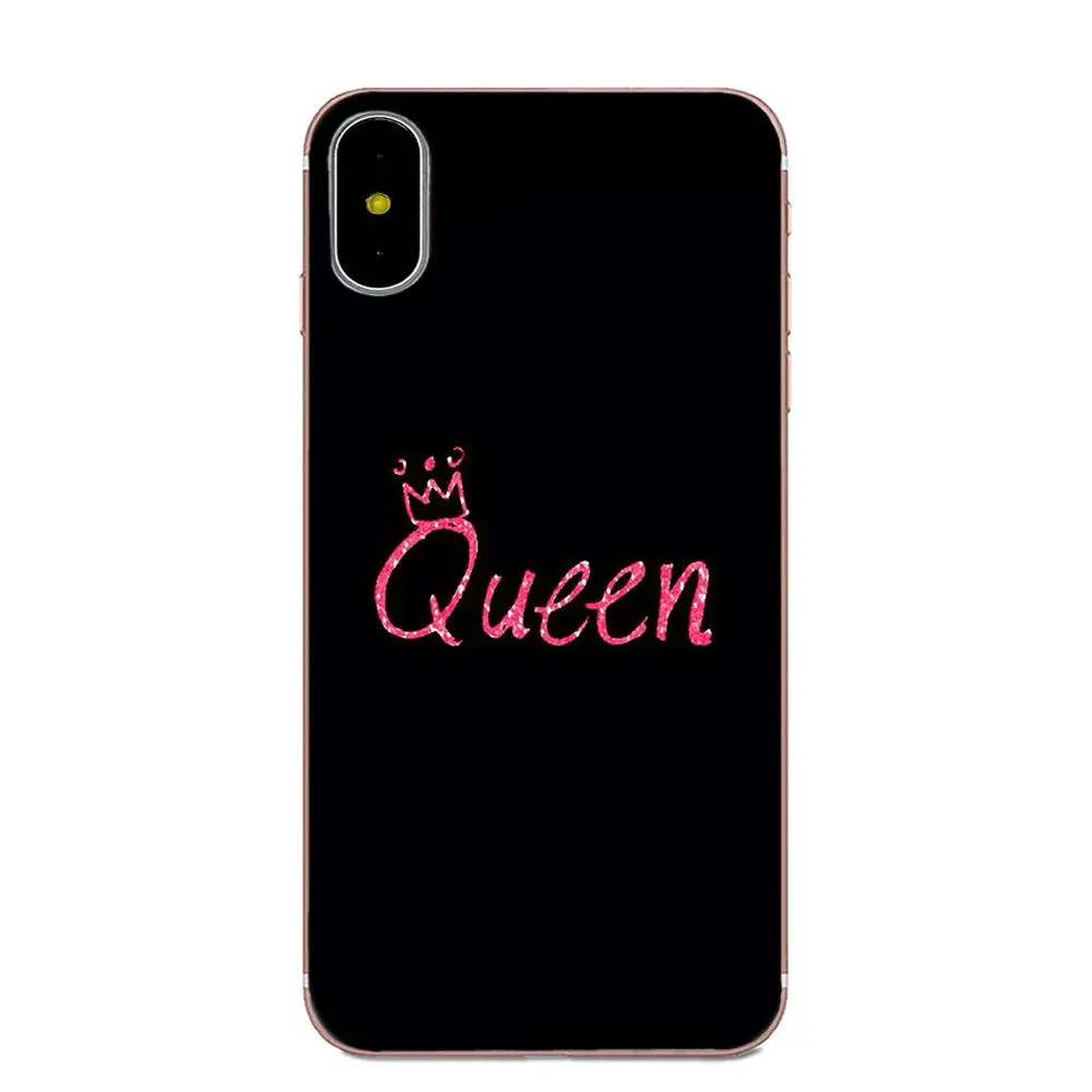 as picture Король queen 01 брендовая парная ТПУ Популярные для Galaxy Alpha Core Note 2 3 4 S2 A10 A20 A20E A30 A40 A50 A60 A70 M10 M20 M30 - Цвет: as picture