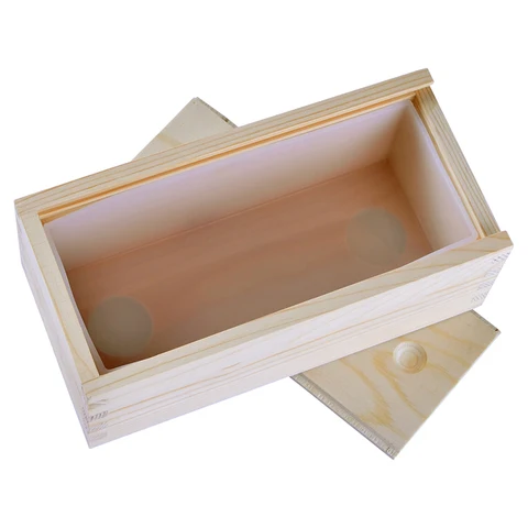 Силиконовая форма для мыла с деревянной коробкой