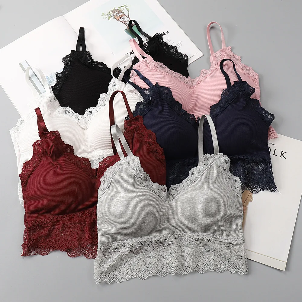 AfroditaUme для женщин Secrect Bralette Кружево девушка бюстгальтер беспроводной нижнее