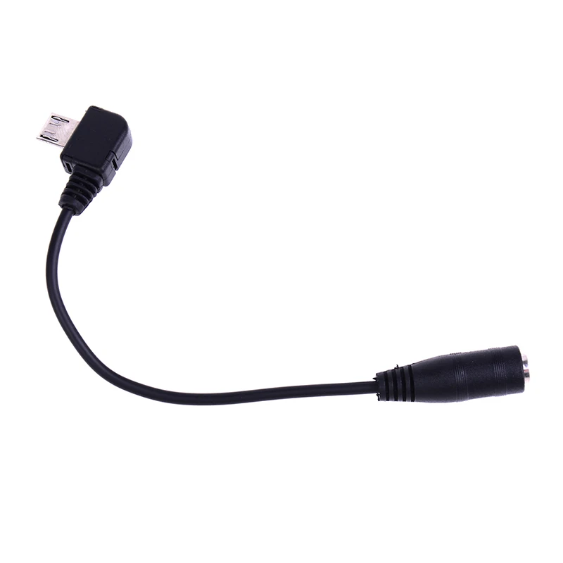 Черный Универсальный Micro USB до 3,5 мм Женский стерео разъем наушники гарнитура аудио Музыка адаптер Соединительный кабель
