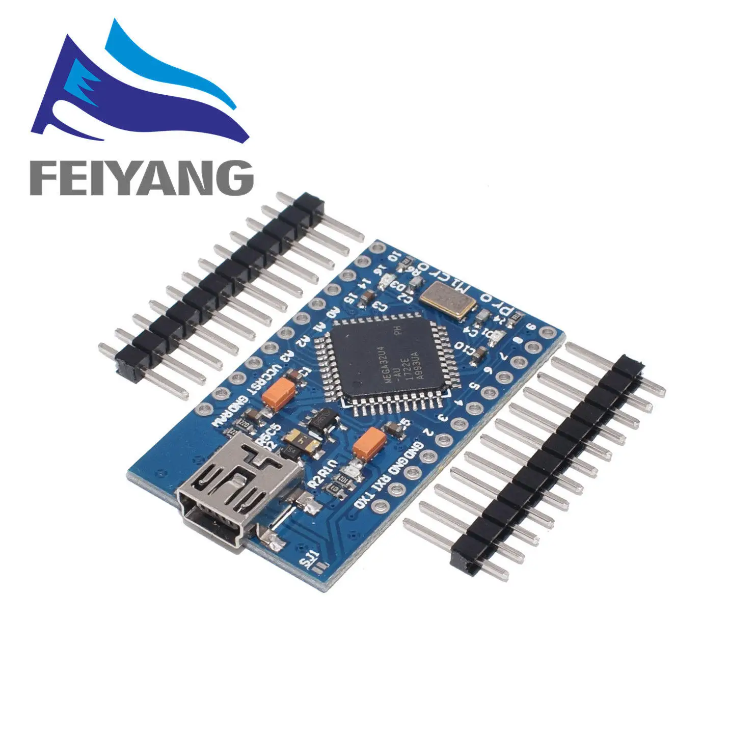 50 шт. Pro Micro ATmega32U4 5V 16 МГц заменить ATmega328 для arduino ATMega 32U4 Pro Mini с 2 Row штыревые - Цвет: MINI USB