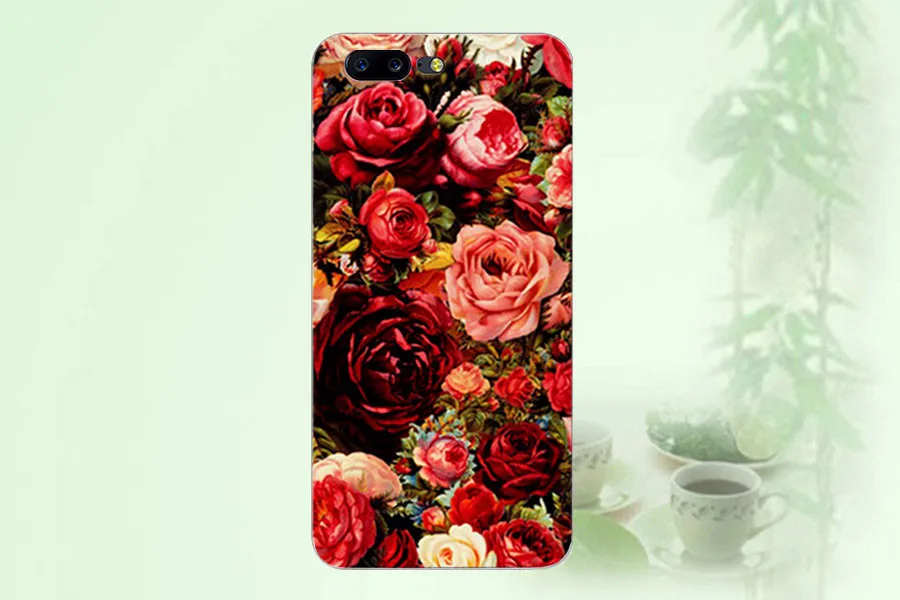 DIY с цветочным принтом животных и Эйфелевой башни ТПУ Чехол для OnePlus 5 Вышивка