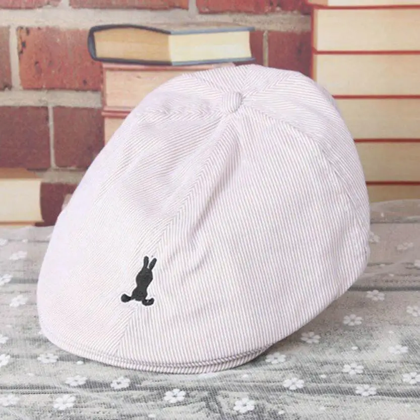 2018 NEW Arrival Kids Baby Boy Girl Cotton Stripe Beret Cap Newsboy Casquette Baseball Hat cool fashionable August 13 | Детская одежда