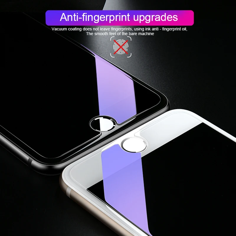 RZP Полное стекло Защита экрана для Apple iPhone 6 s Plus закаленное защита от синего света