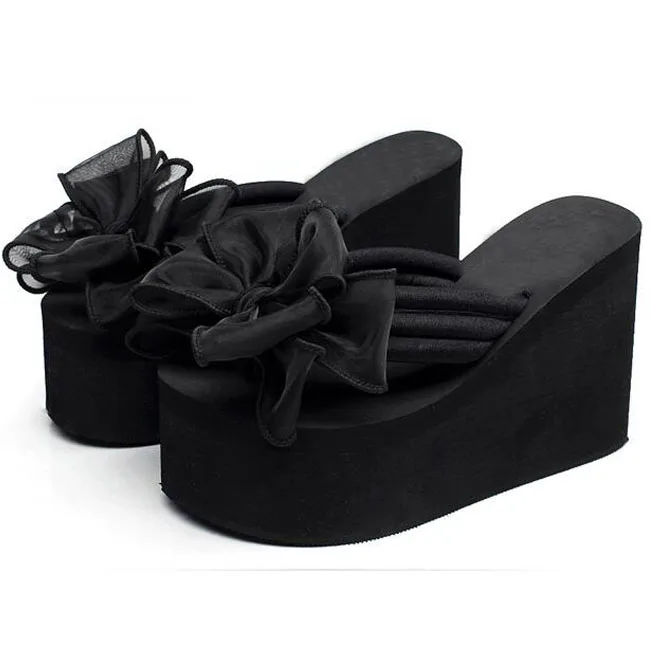 Модные женские шлепанцы летние танкетки на танкетке обувь платформе размер 40 41 с