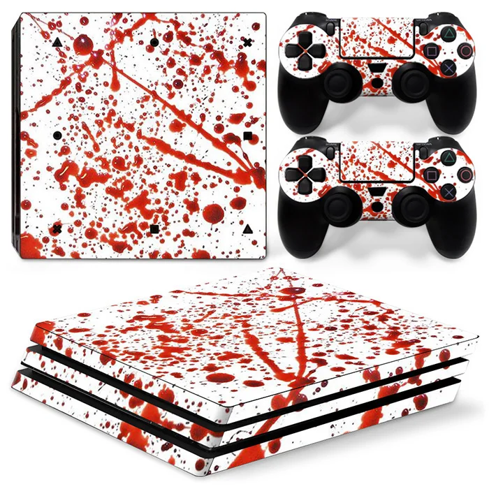 Многоцветная Виниловая наклейка для PS4 Pro консоль + 2 контроллера PCV Sony Playstation 4