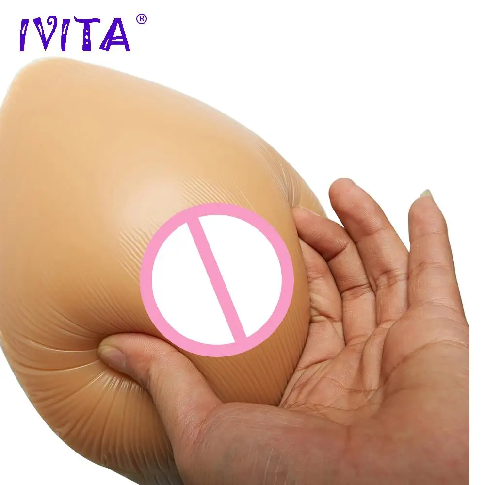 IVITA 4600 г огромная накладная Силиконовая грудь формы загара слеза мягкие