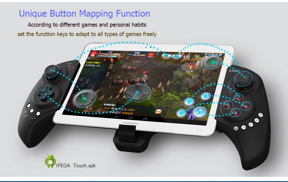 Ipega 9023 джойстик игровой коврик Bluetooth геймпад контроллер мобильный триггер джойстик для Android сотовый телефон PC dzhostick беспроводной