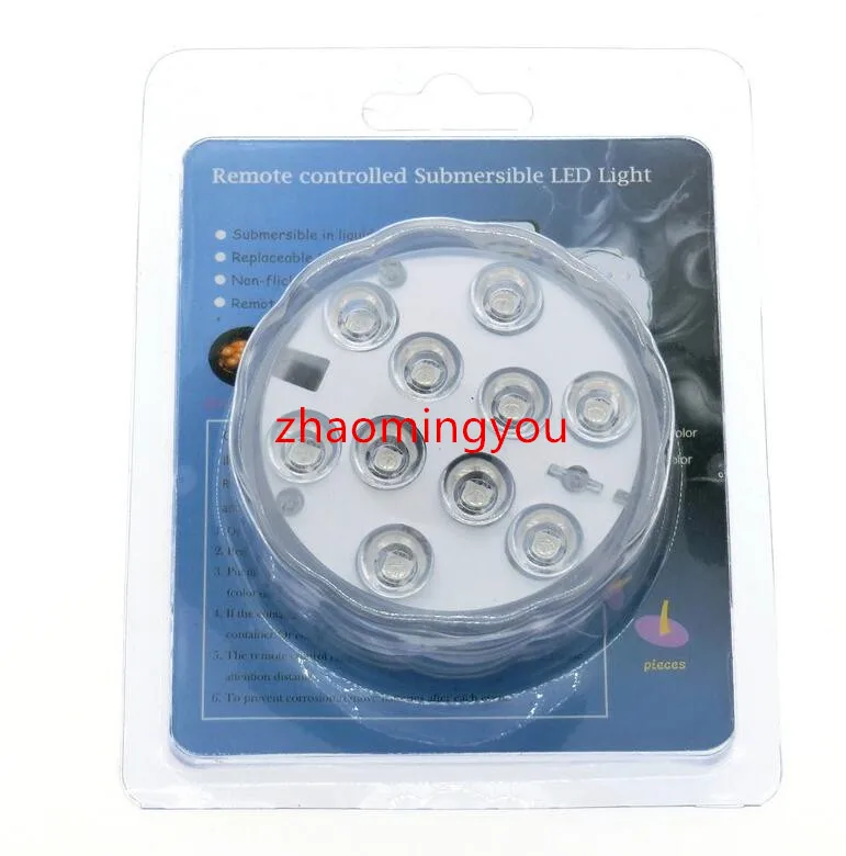 Светодиодный погружной светильник меняющий цвет водонепроницаемый коврик для