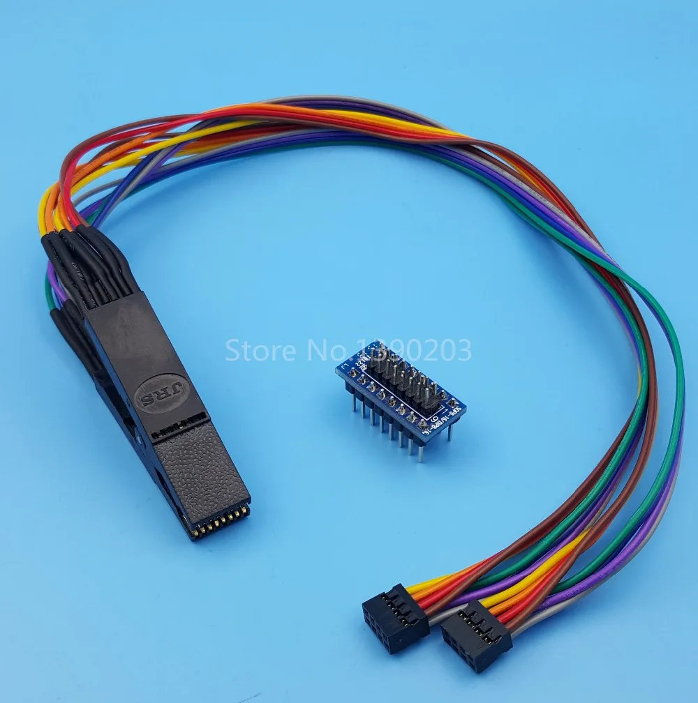 SOP16 SOIC16 Flash Chip тестовые зажимы с проводным адаптером для программирования BIOS|clip