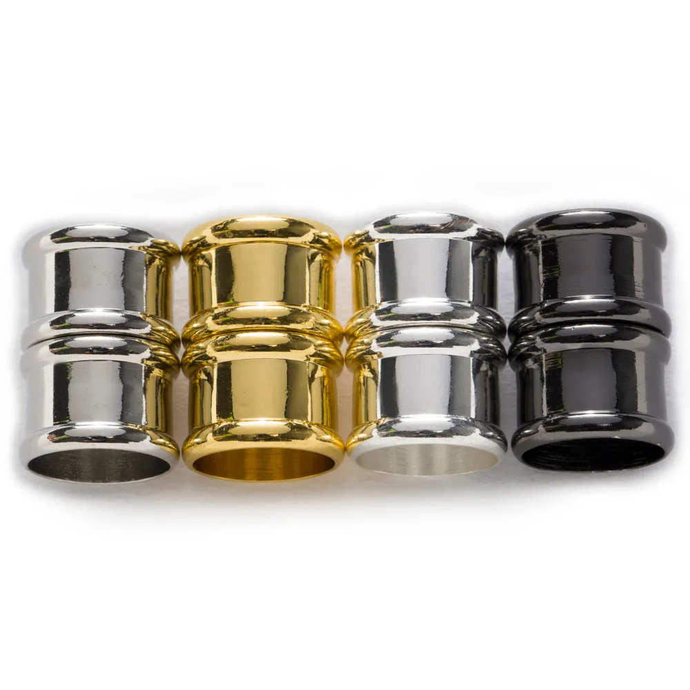 5 комплектов посеребренных цилиндрических магнитных застежек лучшего качества