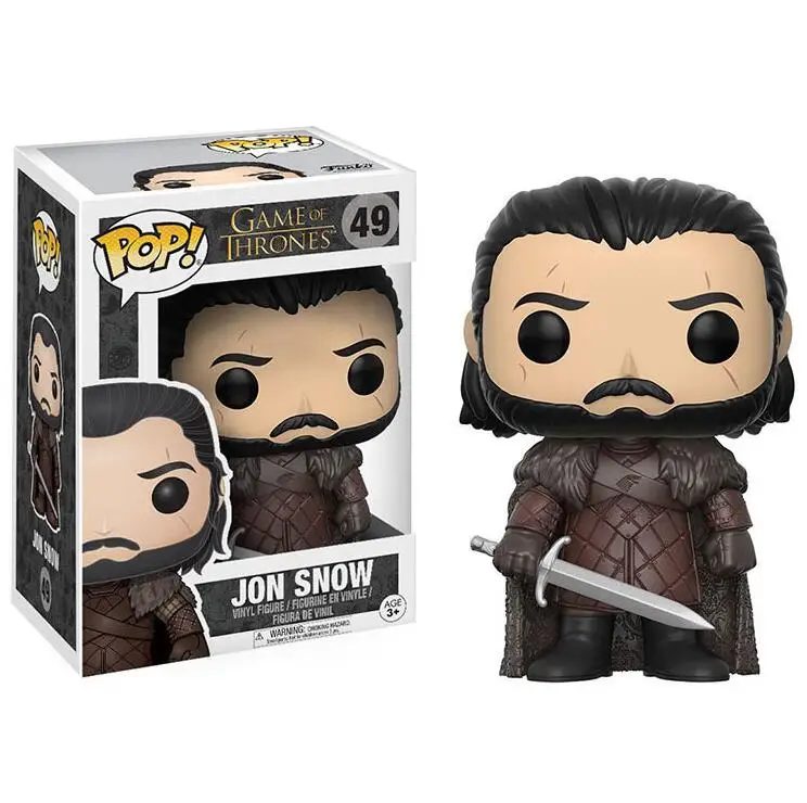 Box Funko POP Song Of Ice And Fire Игра престолов ПВХ фигурка Коллекционная модель игрушки - Цвет: Box