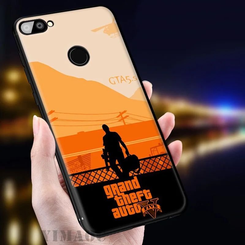 YIMAOC GTA 5 Grand Theft Auto V Мягкий чехол для huawei mate 20 10 P30 P20 Pro P10 P9 P Smart Z 2019 &amp Nova 3 3i Lite |