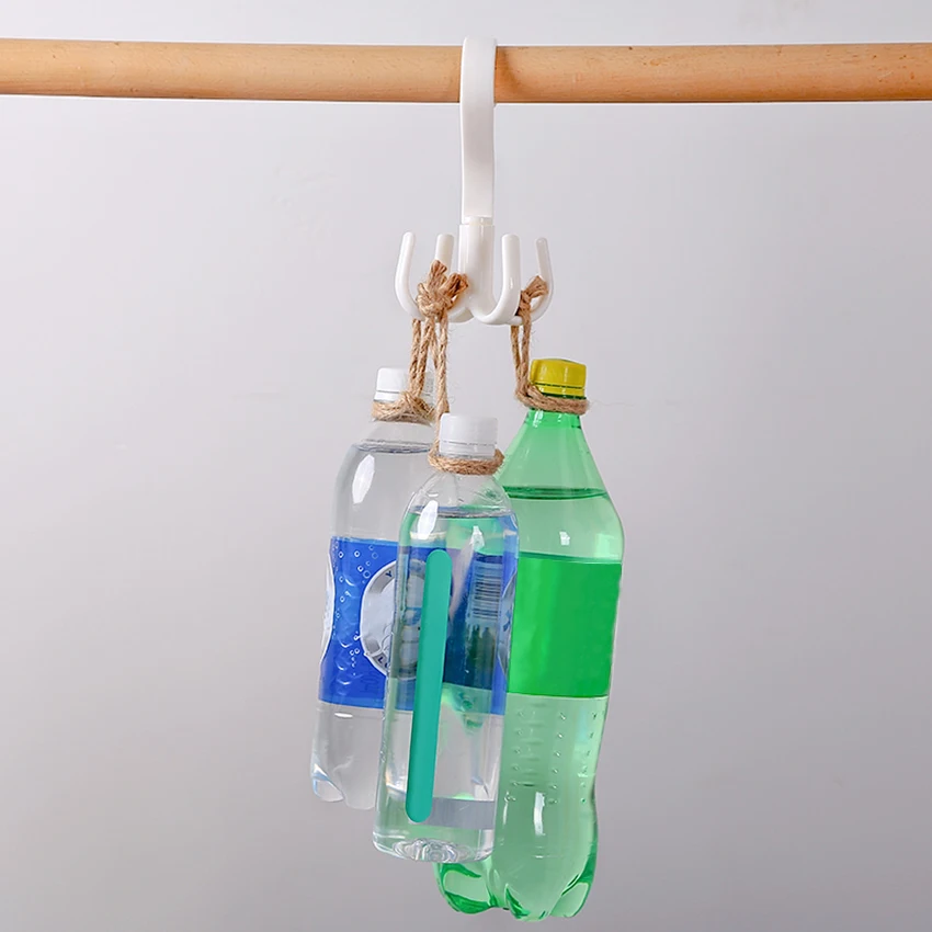 Rotatable Cabinet Rack Multifuntion Hanging Storage Shelf Plastic Hooks Bag Ties Scarf Belt Hanger Racks With 4 NEW | Дом и сад