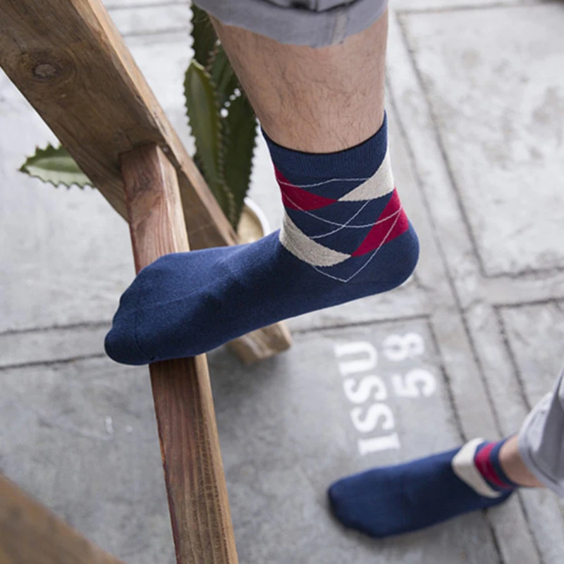 Модные брендовые Повседневные носки новинка мужские хлопчатобумажные забавные