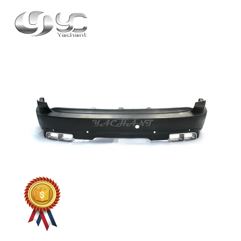 melhor Carro-Styling FRP Fibra De Vidro Do Amortecedor Traseiro Barra Traseira Fit For 2013-2015 Rover HSE LM CLR R Estilo Amortecedor Traseiro Com Silenciador Dicas