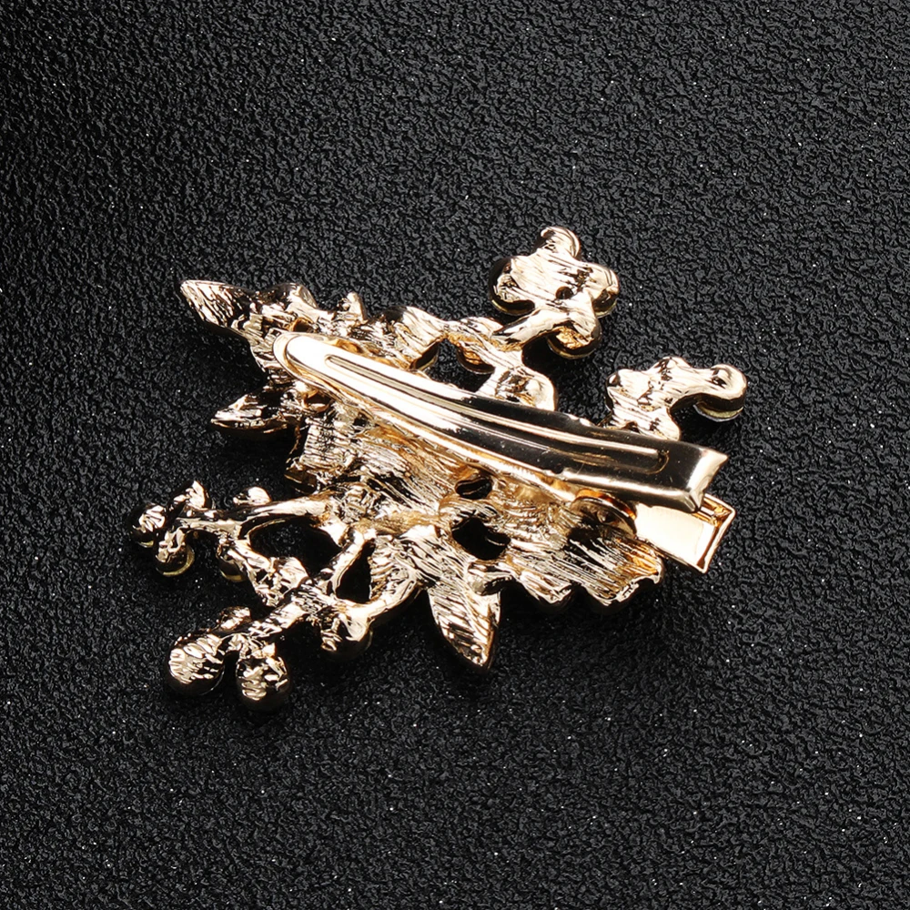 

2pcs Girls Duckbill Hair Clip Glitter Rhinestone Faux Pearl Jewelry Hairpins