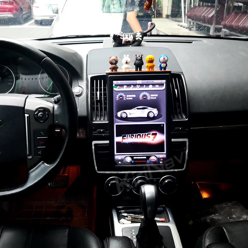 KiriNavi Tesla стиль вертикальный экран 13," Android 8,1 автомобильный Радио gps навигация для Land Rover freelander 2 Автомобильный DVD 2007