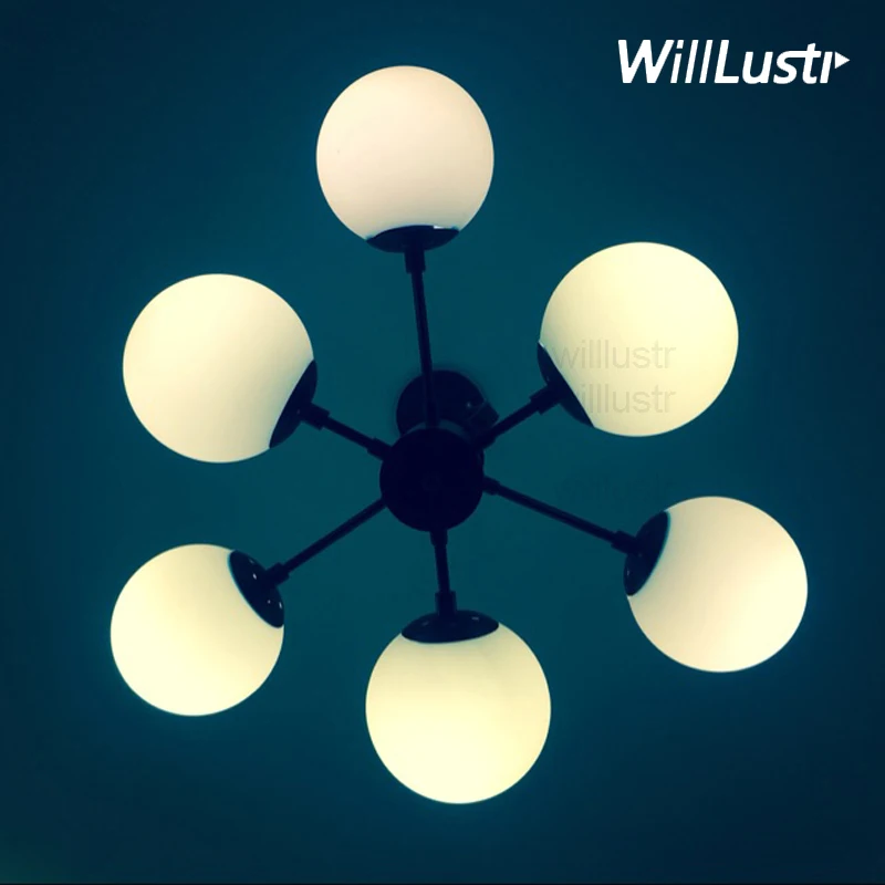 

willlustr new pendant light milk white glass shade lamp hanging lighting living dinning room restaurant hotel office