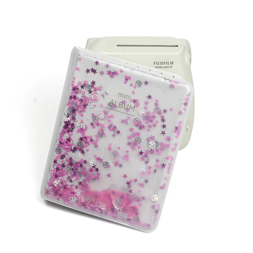 64 кармана 3 дюймовый мини пленки альбом для фотографий бусины с зыбучим песком