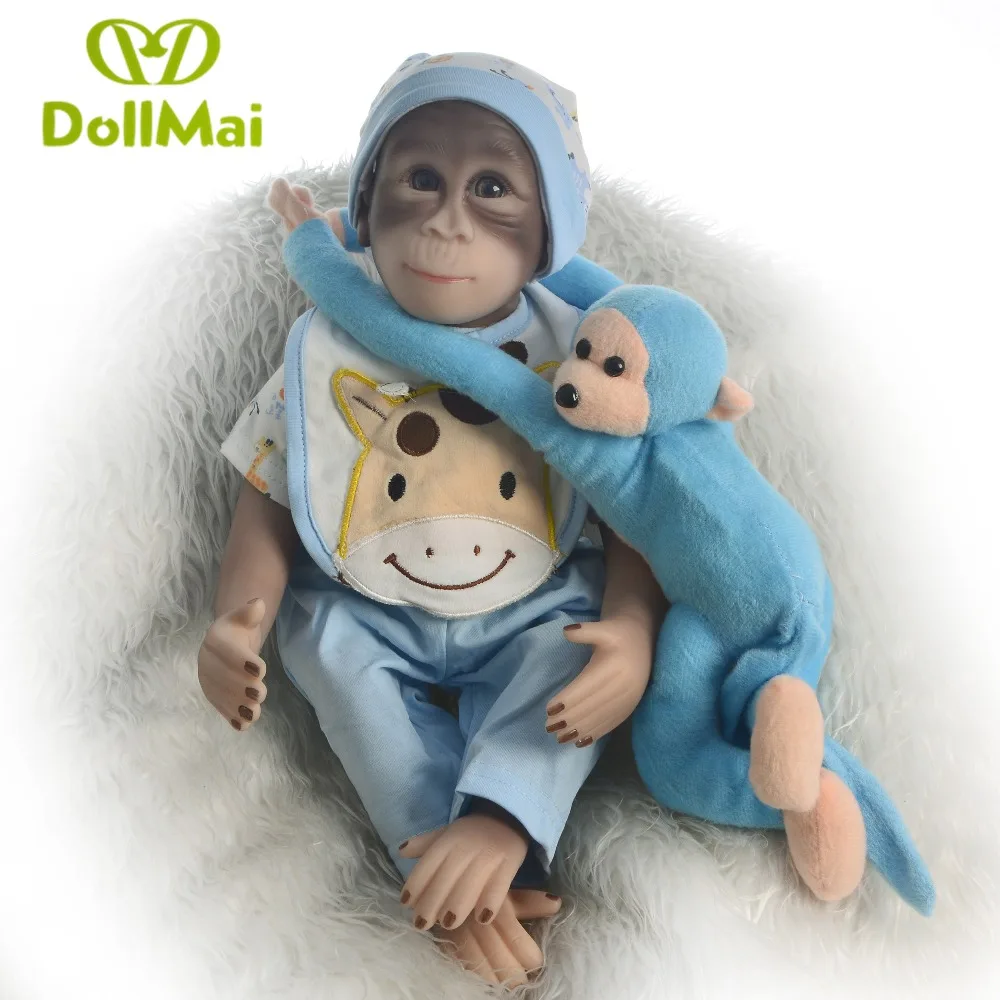 Кукла-Обезьяна силиконовая 19 дюймов 46 см | Игрушки и хобби