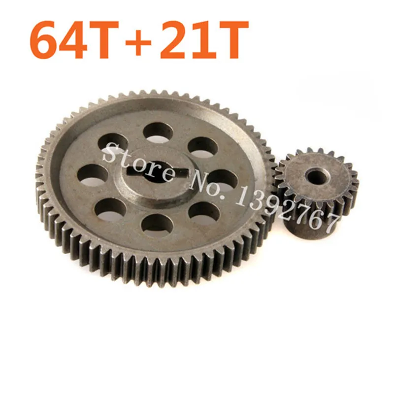 11184 Металл Diff.Main Gear 64T и 11181 мотор s 21T RC части 1/10 машина HSP BRONTOSAURUS Hobby Baja Himoto Amax 94111|gear