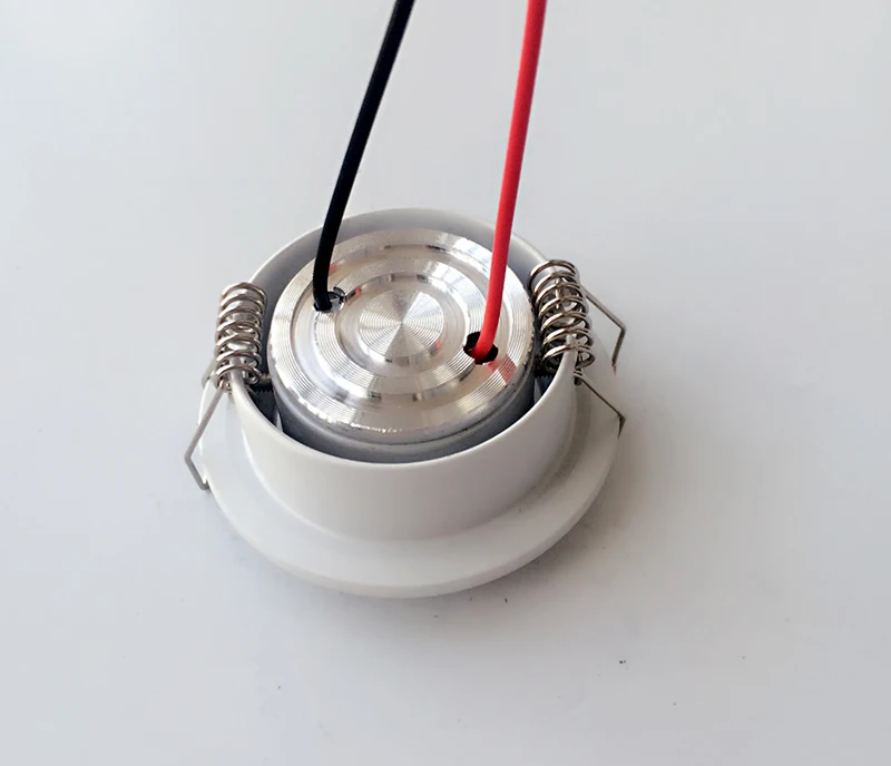 Белый корпус CREE 3 Вт Светодиодная лампа для шкафа с регулируемой яркостью