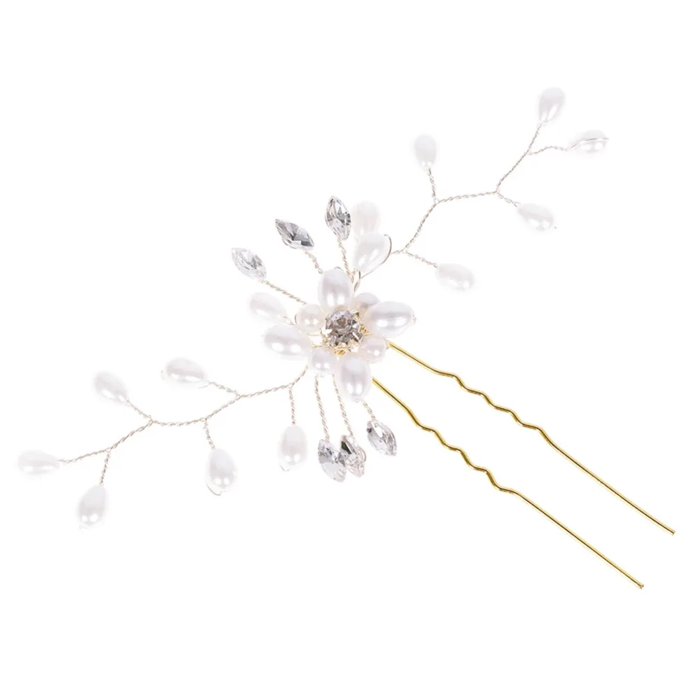 2017 Свадебные Женские аксессуары для волос Зажимы Романтический Кристалл