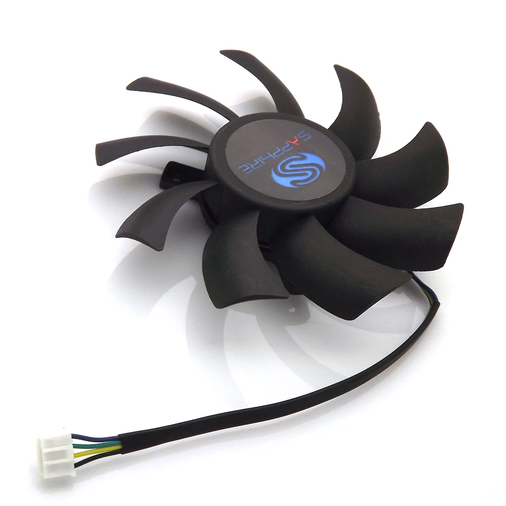 Охлаждающий вентилятор для видеокарты Sapphire HD7750 HD7770 12 В FS1280-AP184C А 83 мм 40*40*40 4