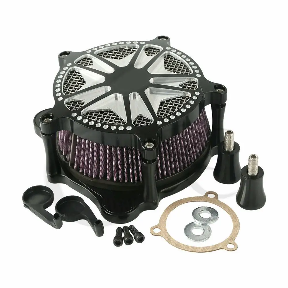 Motorcycle CNC Air Cleaner Intake Filter For Harley Touring Electra Street Glide Road King Ultra Limited FLHR FLHT FLHX 2008-16 |