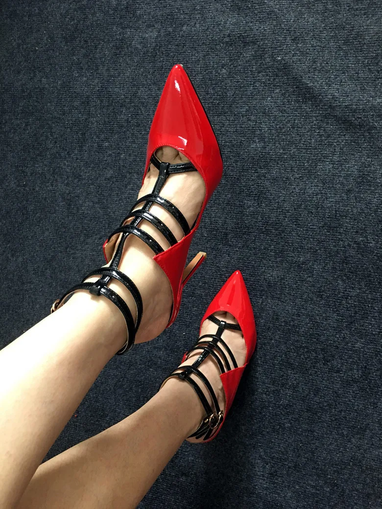 Туфли-лодочки женские из лакированной кожи на очень высоком каблуке | Обувь