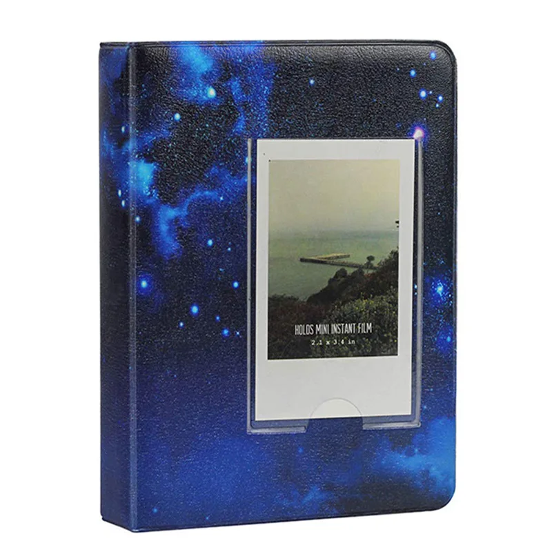 64 Pocket Night Sky Для ЖК-дисплея с подсветкой FujiFilm Instax Мини-пленка, Instax Mini 9 камер Мгновенной Печати Mini 8 7s 50 90 пленка Fuji Бумага Дополнительные фото Плёнки альбом 64/84/96 карманы - Цвет: 64 Pocket Night Sky