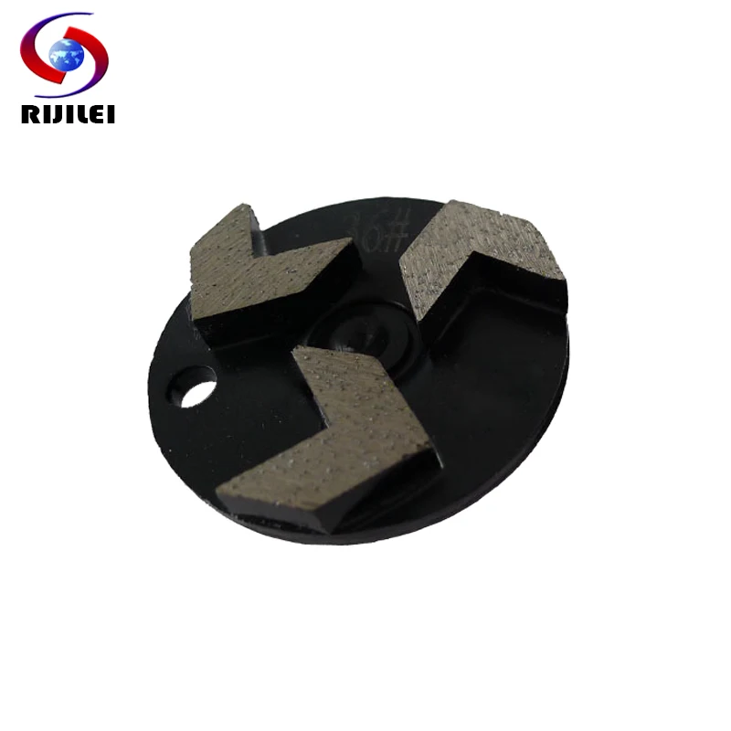 RIJILEI 12PCS/Set Diamond Grinding Disk For Concrete Floor Grinder Metal Bond Shoes Stone Polishing Pad W60 | Инструменты