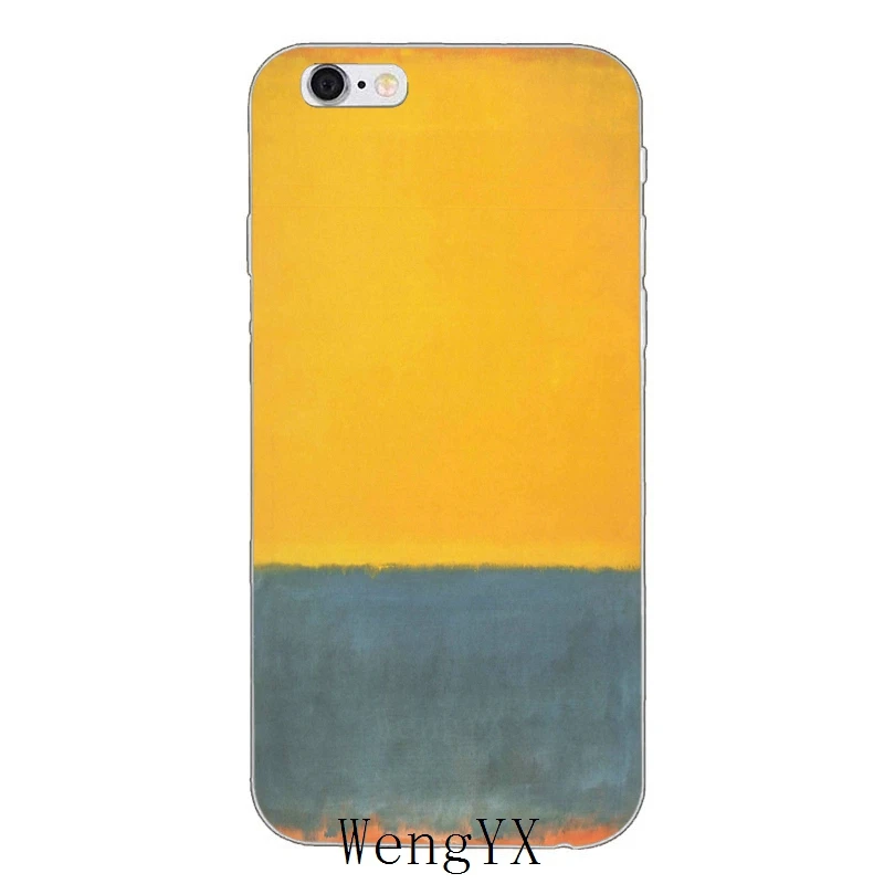 Чехол для iPhone 4, 4S, 5, 5S, 5c, SE, 6, 6s, 7, 8 plus, X, XR, XS Max с принтом Mark Rothko - Цвет: paintings-A-01