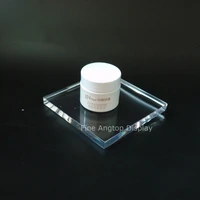 clear acrylic display block for cosmetic stand panel jewelry show stand rack 100x100x10mm
