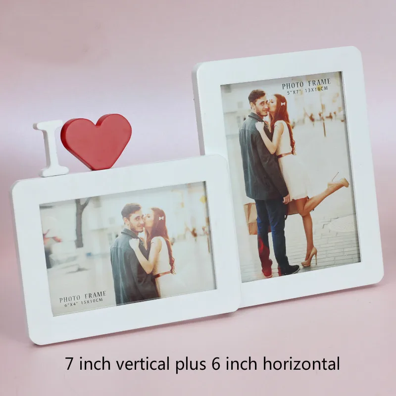 Полый дизайн любовь деревянная фоторамка DIY фоторамки 1 шт. искусство домашний