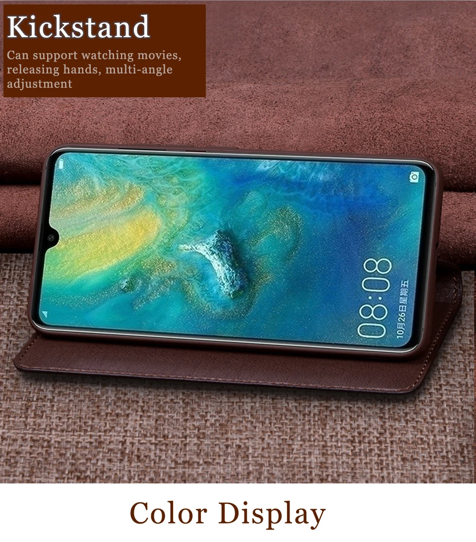 RYKKZ флип-кейс из натуральной кожи для huawei mate 20, Магнитный чехол для huawei mate 20X20 Pro, кожаный чехол для телефона