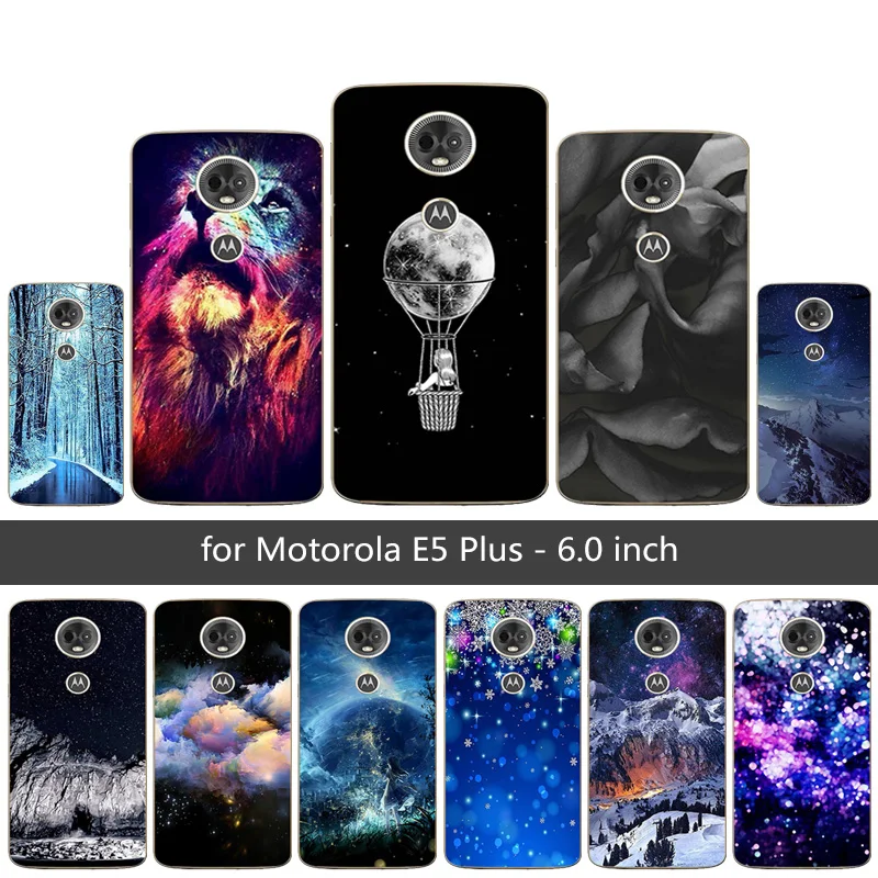 Мягкий силиконовый чехол из ТПУ для Motorola E5 Plus задняя крышка телефона 6 0 дюймов MOTO