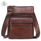 Сумка ZZNICK мужская из натуральной кожи, маленькая сумочка на плечо с клапаном, мессенджер, кожаная сумка, 2018
