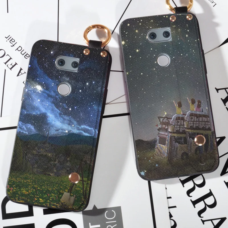 Мягкий силиконовый чехол для LG Optimus G4 G4C G5 G6 Space Sky с ремешком Magna V20 V30 Чехол