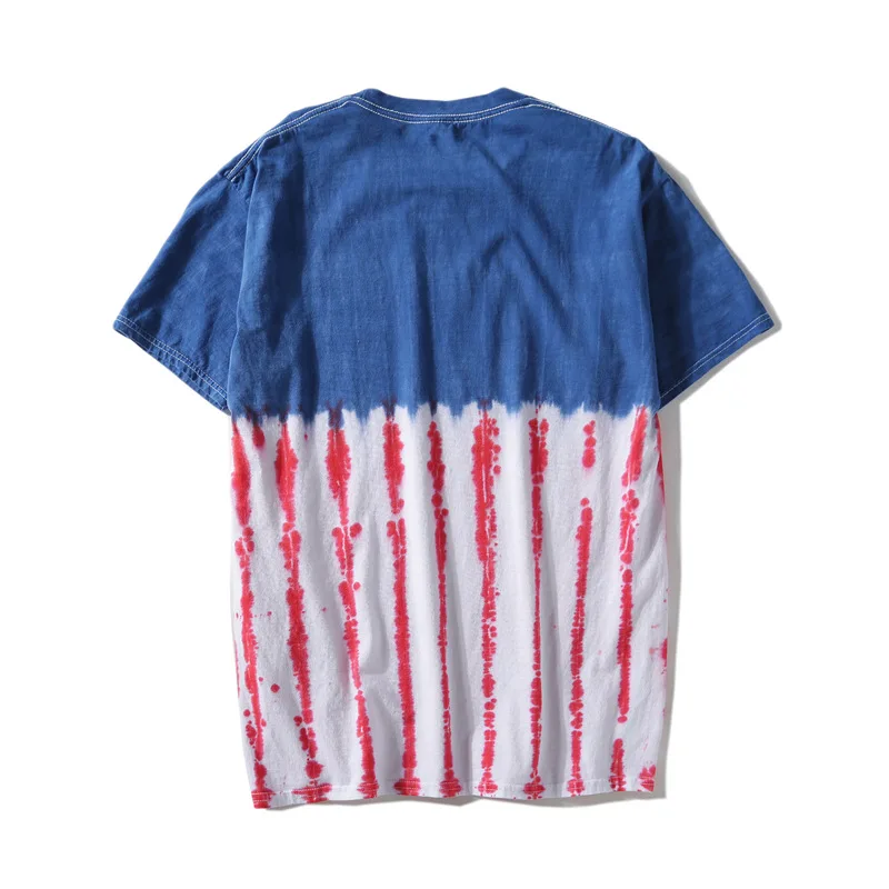 Plegie Tie Dye футболка унисекс летняя хип-хоп Мужская футболка с круглым вырезом и необычным рисунком хлопок свободные футболки